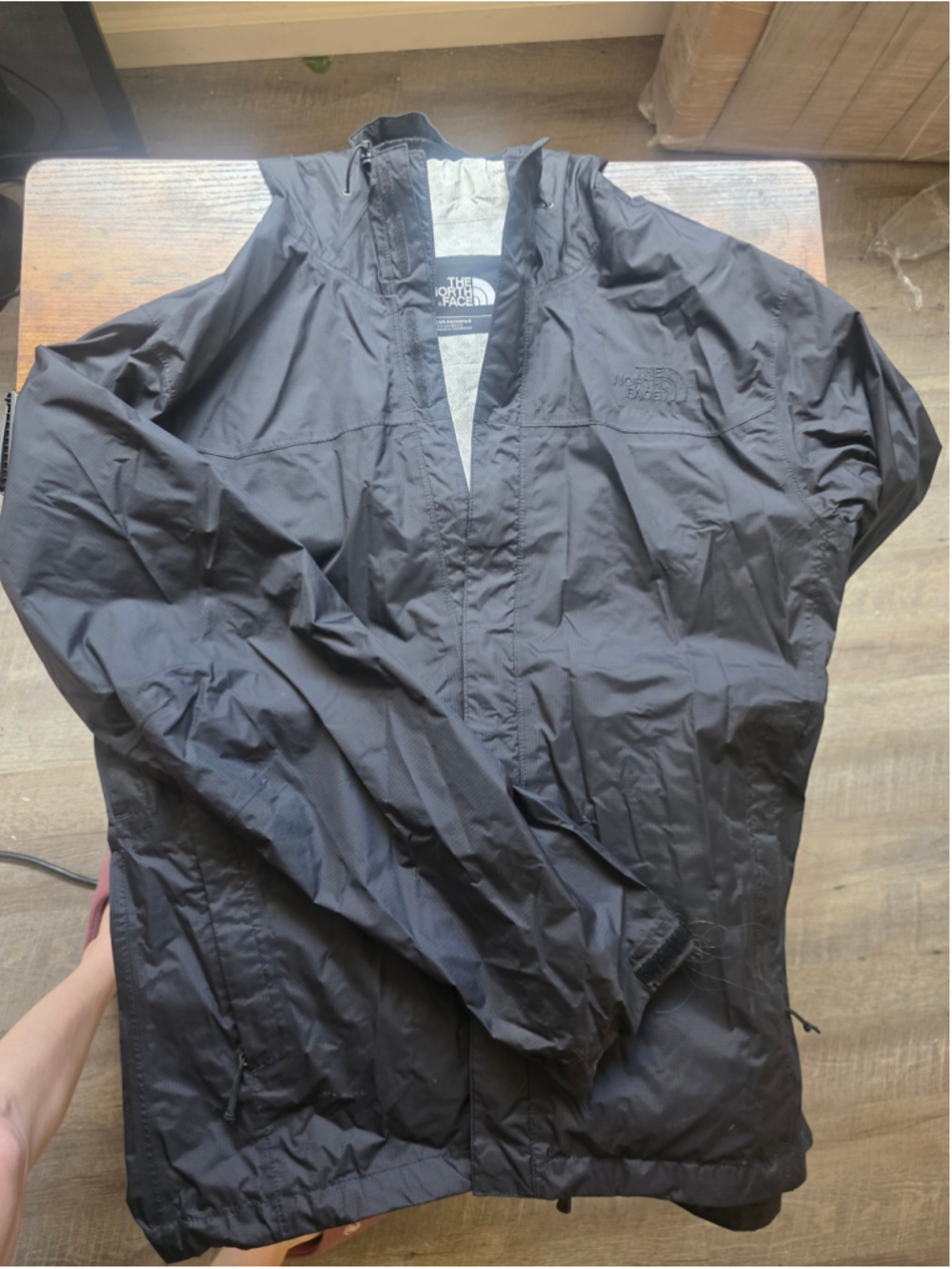 Men's The North Face Windbreaker Jacket Black Size M